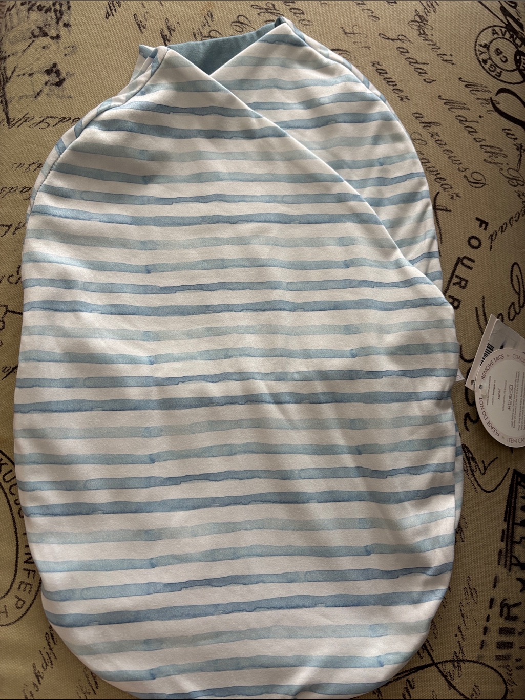 Mama Coco Blue Stripe Baby Swaddle -Xsmall — image 5 of 5